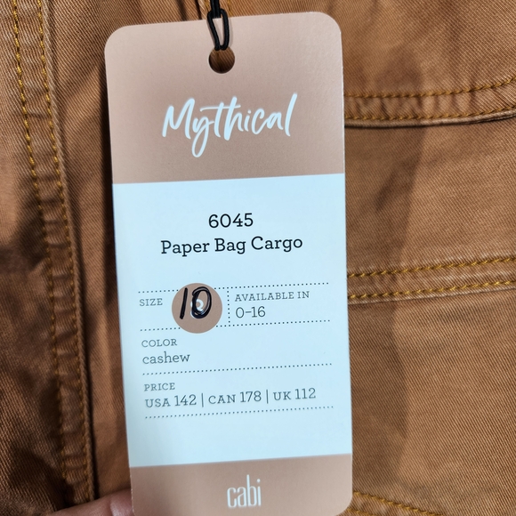 NWT CAbi Paper Bag Pants, sz 10 - Picture 7 of 10